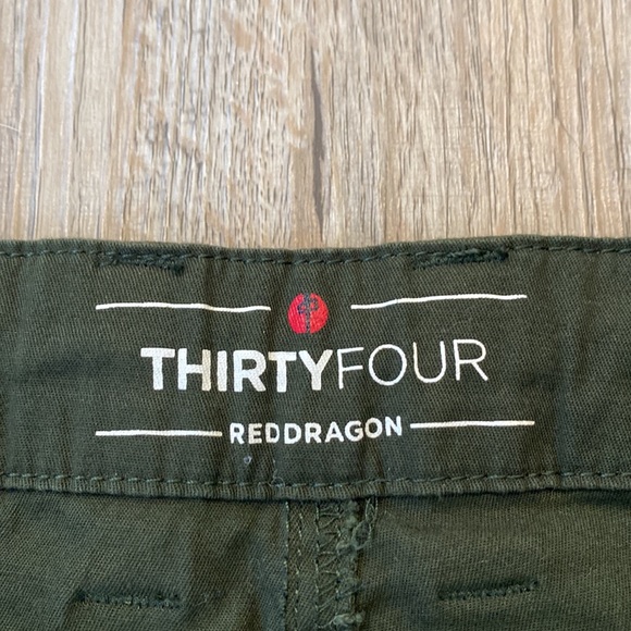 Green size 34 mens cargo shorts - Picture 2 of 4